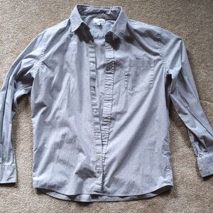 Sonoma Men's Light Gray Casual Button-Down Shirt